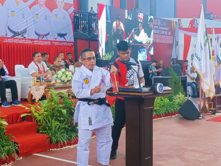 Andi Muhammad Taufik Buka Turnamen Karate Kajati Sulut Cup IV