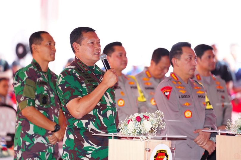 Panglima TNI : TNI-Polri Harus Memunyai Nilai Manfaat dan Menjadi Solusi Atasi membantu Rakyat