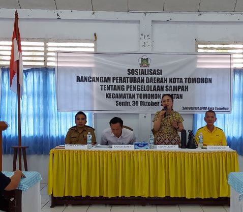 Gelar Sosialisasi, MJLW Jelaskan Pentingnya Perda Sampah di Kota Tomohon