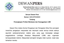 Seruan Dewan Pers Nomor: 0215-DP /Xl/2023 Tentang Perangkapan Profesi Wartawan dan Keanggotaan LSM tertanggal 20 November 2023