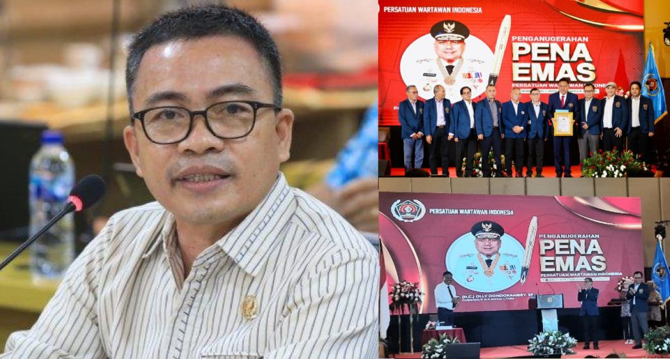 Gubernur Sulut Dianugerahi Pena Mas dari PWI, Senator Stefa Berikan Apresiasi