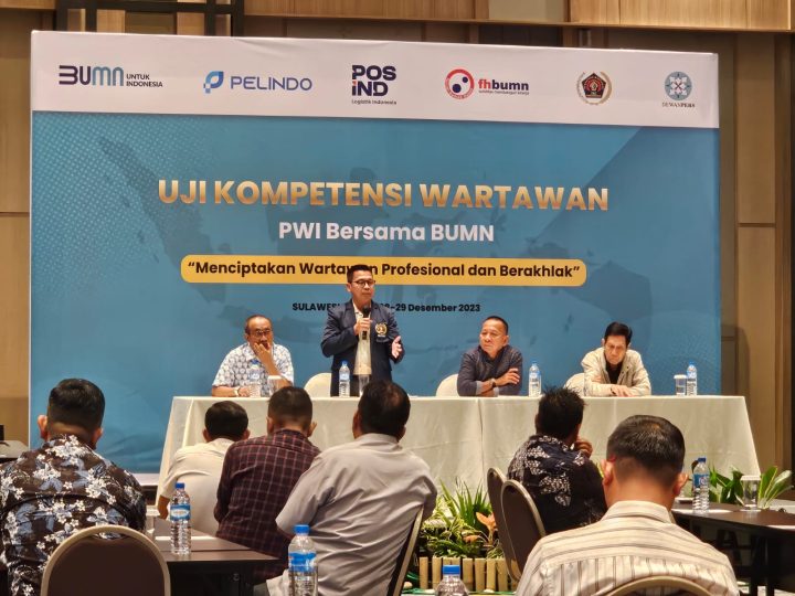 UKW PWI-Kementerian BUMN di PWI Sulut Dibantu Penuh PT Pelindo dan Pos Indonesia, voucke Lontaan Ucapkan Terima Kasih