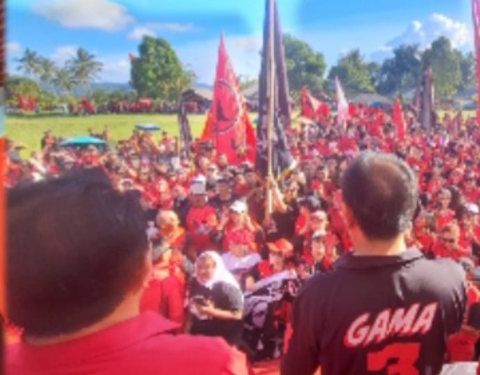 Ribuan Masyarakat Hadiri Kampanye PDIP Tomohon