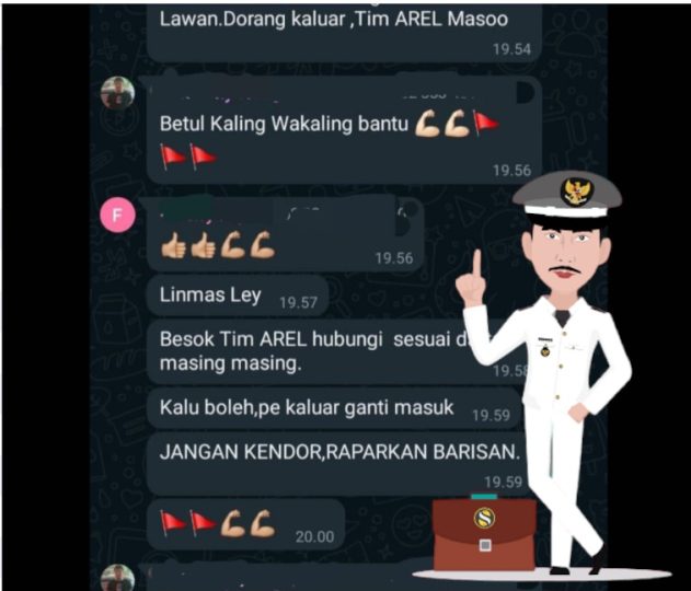 Heboh di Grup WA, Diduga Oknum Lurah Tomohon Ajak Perangkat Kelurahan Kompak Bergerak Menangkan Oknum Caleg PDIP Dapil 4