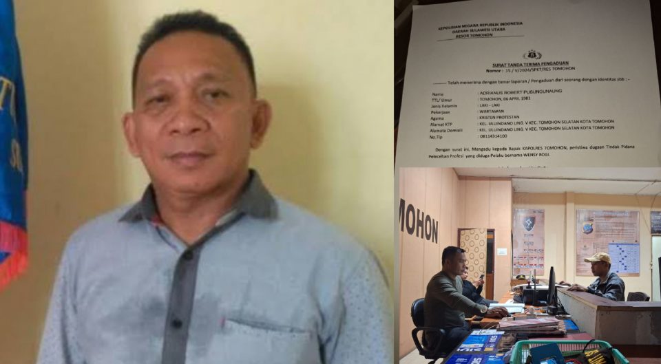 PWI Sulut Minta Polisi Usut Laporan Pengaduan Dugaan Pelecehan Wartawan di Kota Tomohon