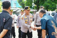 Didampingi Sejumlah PJU, Kapolda Pantau Pengamanan Ibadah Kenaikan Yesus Kristus di Kota Manado