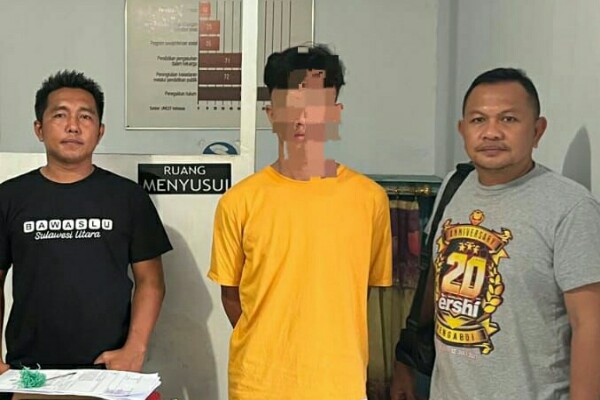 Tim Resmob Polres Bitung Tangkap AT, Tersangka Penganiayaan dengan Panah Wayer di Girian Indah