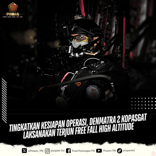 Untuk meningkatkan kesiapan operasi satuan, Denmatra 2 Kopasgat mengadakan latihan terjun bebas bersama Skadron Udara 32 Lanud Abdulrachman Saleh.