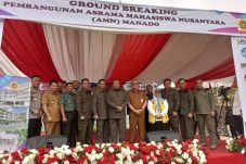 GROUND BREAKING PEMBANGUNAN ASRAMA MAHASISWA NUSANTARA (AMN) MANADO