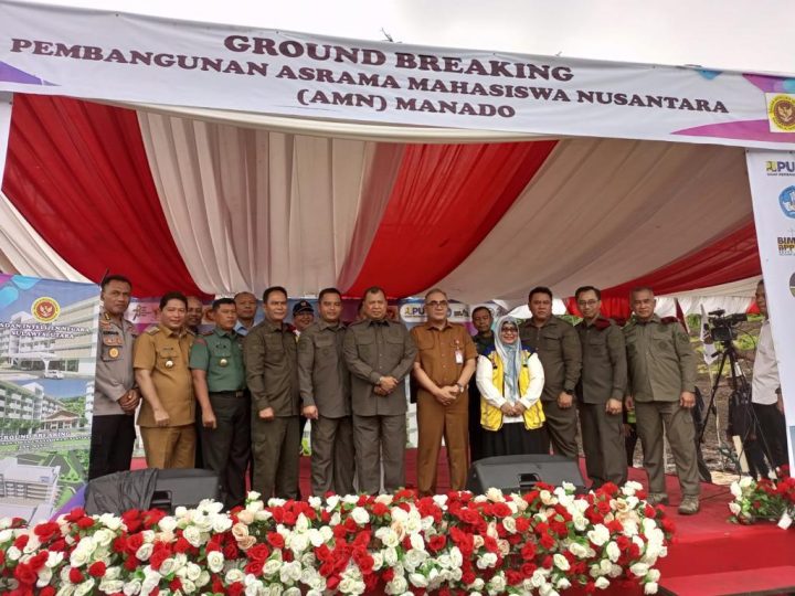 GROUND BREAKING PEMBANGUNAN ASRAMA MAHASISWA NUSANTARA (AMN) MANADO