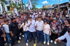 Pasangan calon Wali Kota dan Wakil Wali Kota Tomohon, Wenny Lumentut SE dan Octavian Michael Mait SKom