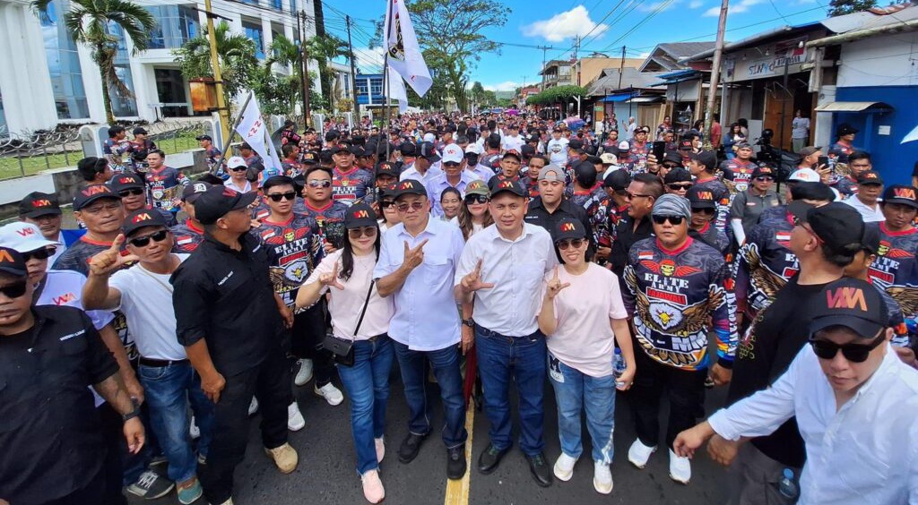 Pasangan calon Wali Kota dan Wakil Wali Kota Tomohon, Wenny Lumentut SE dan Octavian Michael Mait SKom