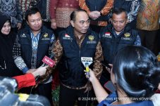 Menkominfo Budi Arie menghadiri Pelantikan dan Pengukuhan Satgas Cyber Crime dan Judi Online RI-1 (Report and Investigation) di Jakarta Pusat, Jumat (19/07/2024)