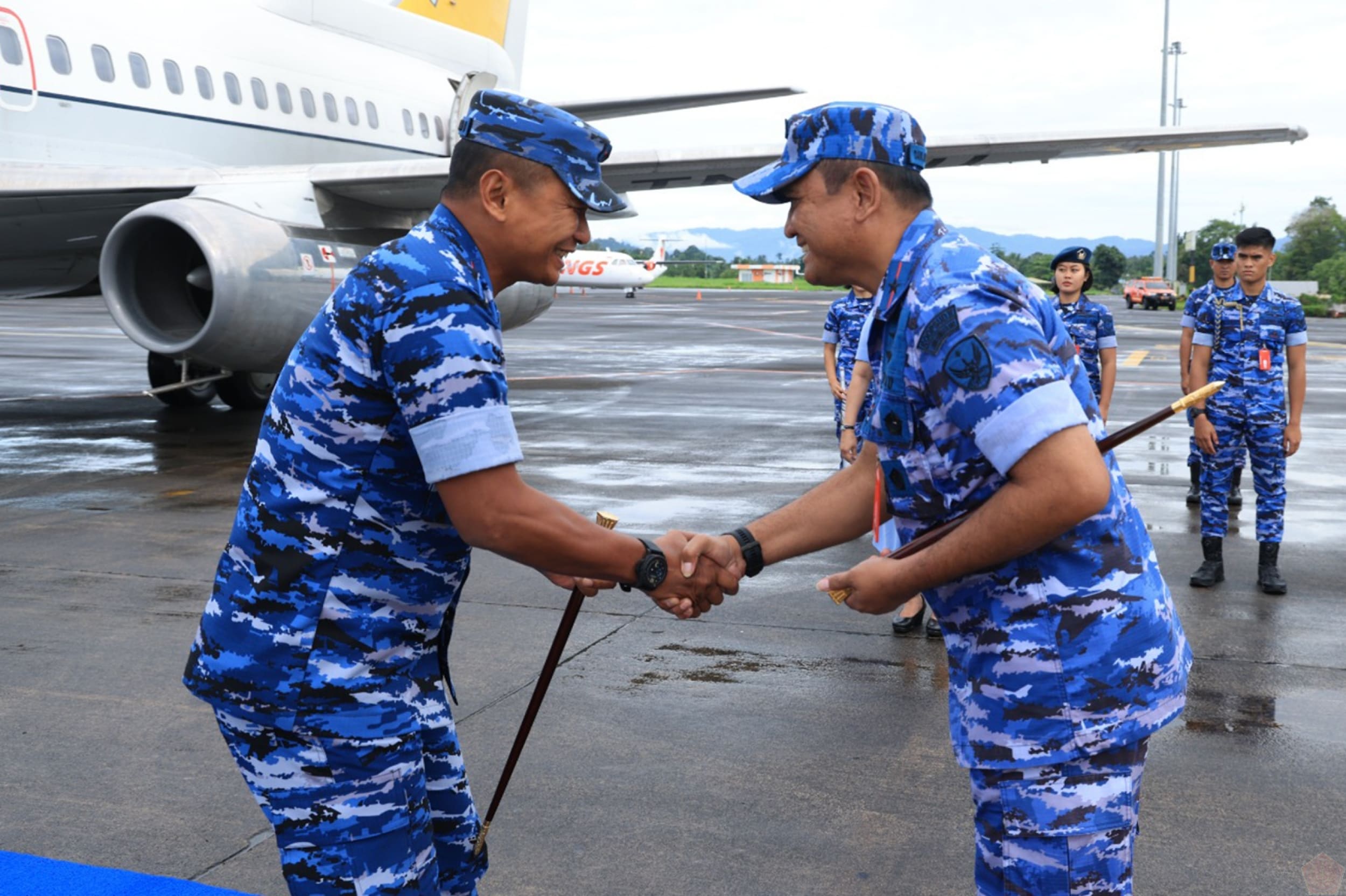 Kedatangannya ke Manado, Sulawesi Utara ini dalam rangka melaksanakan kunjungan kerja di Lanud Sam Ratulangi, (6/8/24)