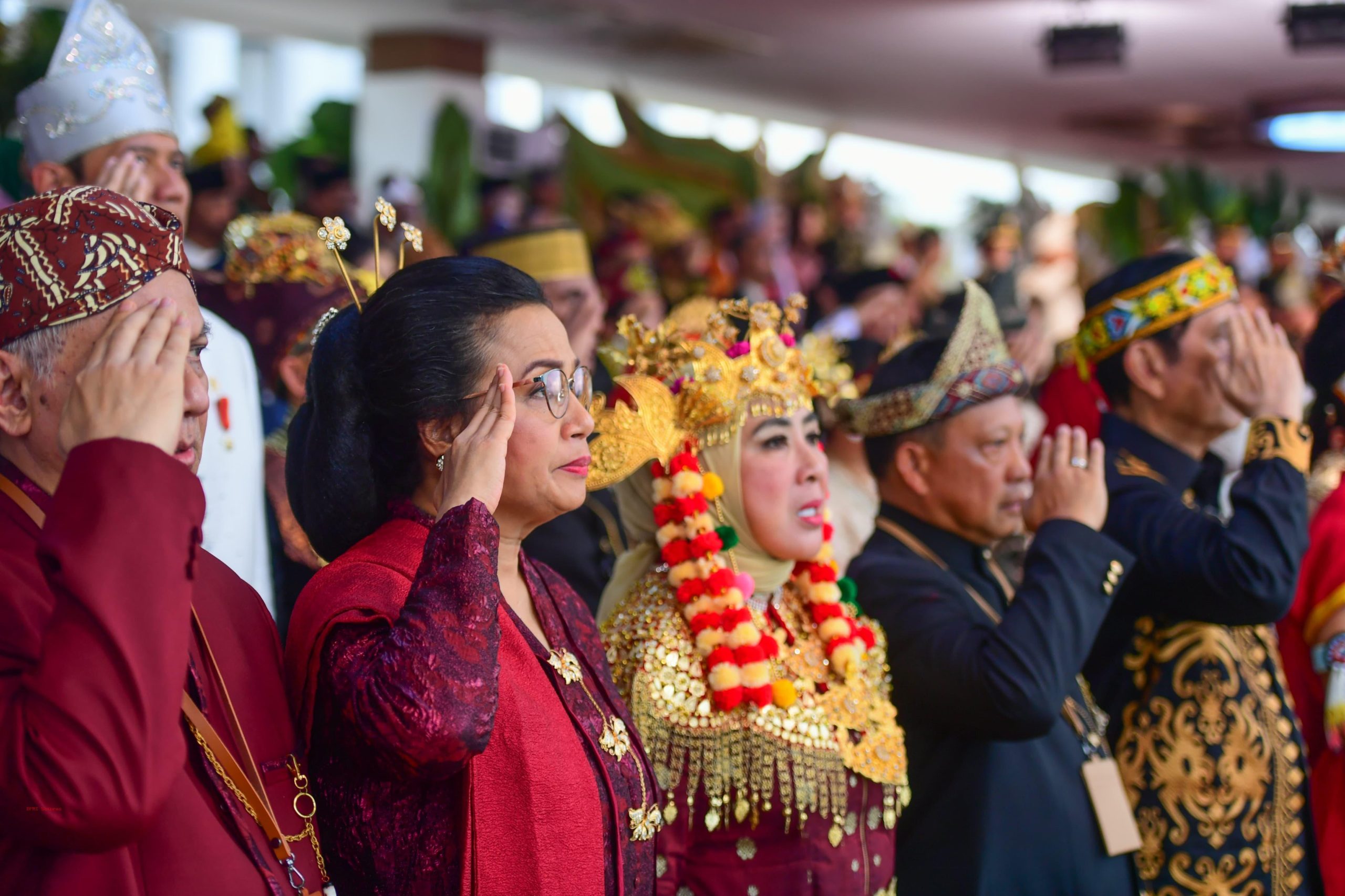 Upacara Peringatan Detik-Detik Proklamasi di Istana Negara, Ibu Kota Nusantara, pada Sabtu, 17 Agustus 2024