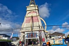 Menara Alfa Omega Tomohon Tak Terawat Menjelang HUT RI ke-79, Ikon Kota Jadi Kurang Menarik