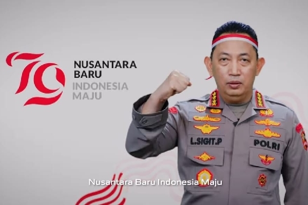 Dalam rangka memperingati Hari Ulang Tahun ke-79 Republik Indonesia, Kapolri Jenderal Listyo Sigit Prabowo mengajak seluruh rakyat Indonesia untuk merayakan momen penting ini