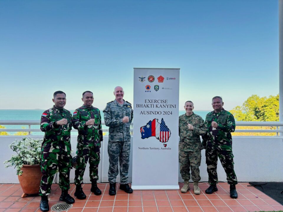 Latihan Gabungan Bersama Terpadu (Latgabmapad) Bhakti Kanyini AusIndo 2024 (Ex BKA 24) secara resmi dibuka oleh Mrs. Marc Monagan dari Legislative Assembly di The Parliament House, Darwin, Australia, Senin, (12/8/2024)