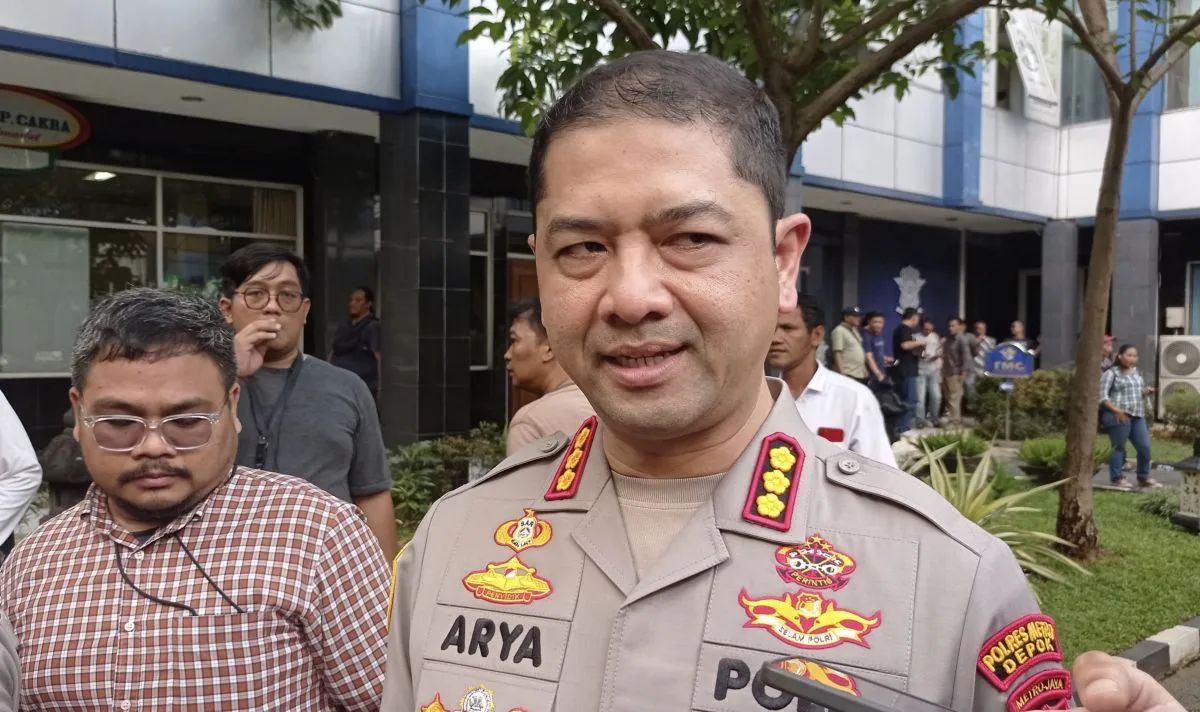 Kapolres Metro Depok Kombes Arya Perdana saat dikonfirmasi, Rabu (31/7/24)