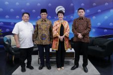 Kunjungan Paus Fransiskus Simbol Persahabatan Lintas Agama, di Media Center Kementerian Komunikasi dan Informatika, Jakarta Pusat, Senin (26/08/2024)