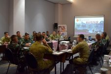 Rapat bersama dalam persiapan Final Site Survey, untuk Latihan Gabungan Bersama (Latgabma), TNI-Australia Defend Force (ADF) Keris Woomera 2024, yang direncanakan pada November 2024