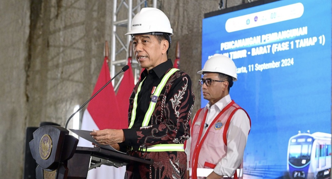 Presiden Jokowi Canangkan Pembangunan MRT Jakarta Lin Timur-Barat, Fase 1