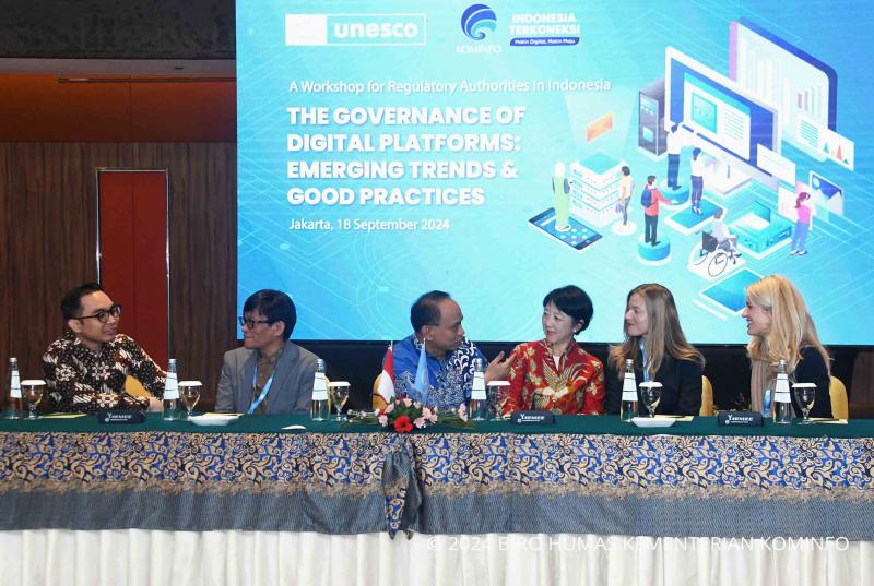 Workshop UNESCO untuk Regulator di Indonesia di Jakarta Pusat, Rabu (18/09/2024)