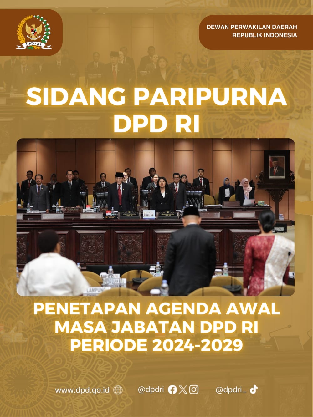 Sidang pembahasan tahapan pemilihan Pimpinan DPD RI periode 2024-2029, Selasa (1/10/2024)