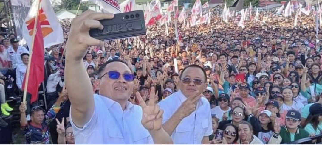 Kampanye Akbar WLMM di Stadion Parasamya Tomohon Sukses, Wenny Lumentut dan Michael Mait Ucapkan Terima Kasih