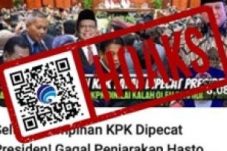 Viral Klaim Presiden Prabowo Pecat Pimpinan KPK Ternyata Hoaks