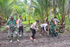 Polsek Miangas dan TNI Bersinergi, Tanam Jagung untuk Ketahanan Pangan