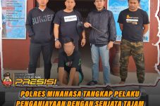 Polres Minahasa Tangkap Pelaku Penikaman di Ranowangko