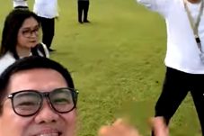 Joune Ganda dan Andrei Angouw Tampil Bugar dan Ceria di Olahraga Pagi Akmil Magelang