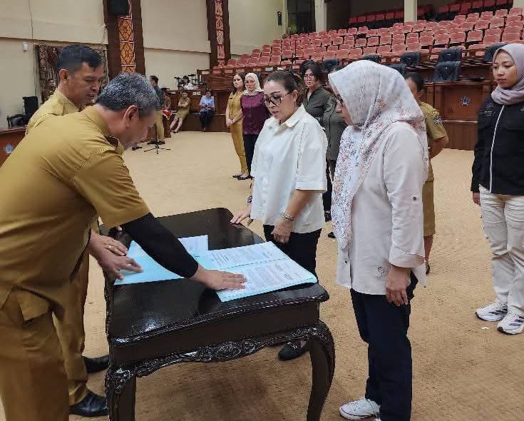 First Lady Minahasa Ny. Martina Dondokambey-Lengkong Hadiri Gladi Bersih Jelang Pelantikan Ketua TP PKK se-Sulut