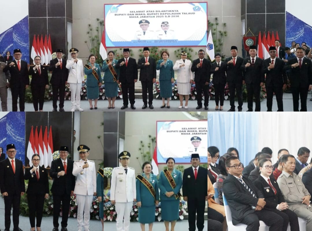 Wabup Minahasa Hadiri Pelantikan Bupati Talaud, Sampaikan Ucapan Selamat