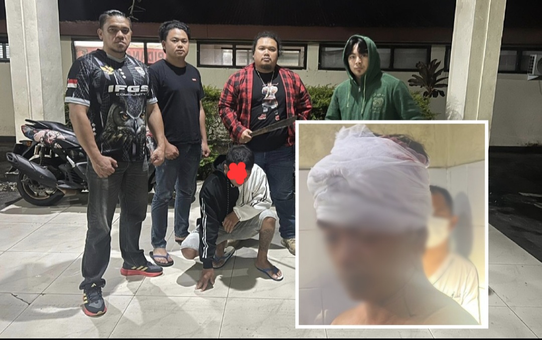 Resmob Minahasa Kejar dan Tangkap Pelaku Penganiayaan Sadis di Tengah Malam