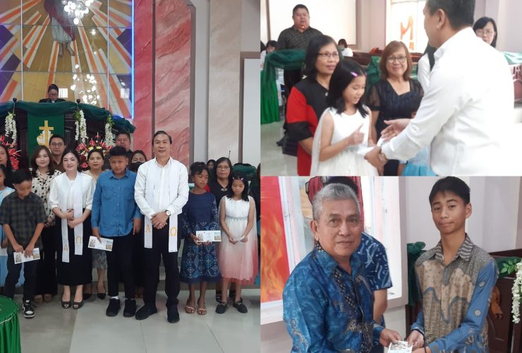 P/KB GMIM Kakaskasen Maranatha Salurkan Beasiswa untuk 17 Anak Jemaat