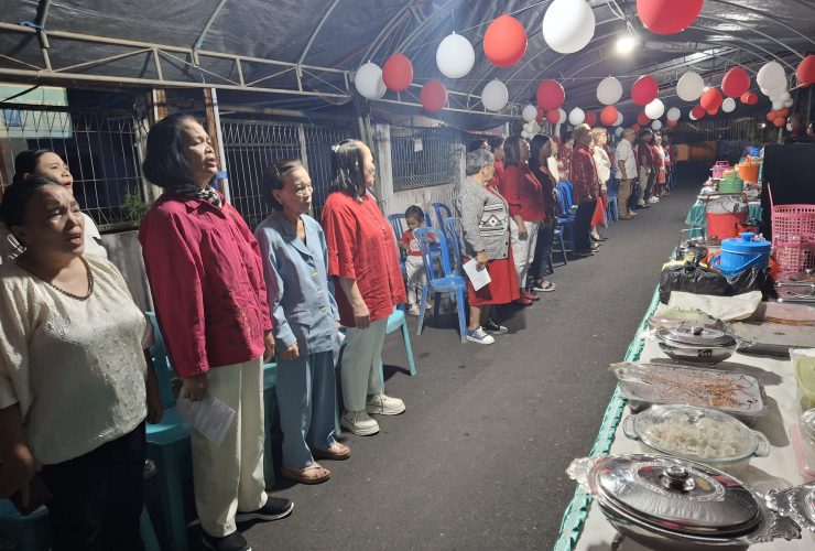 Warga Kamasi Tomohon Lingkungan 3 Doakan Persatuan Bangsa di HUT ke-80 RI