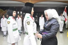 JELANG HUT RI KE-80! BUPATI MURA KUKUHKAN PASUKAN PENGIBAR BENDERA PUSAKA (PASKIBRAKA)