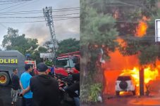 Kebakaran Hebat Hanguskan Hotel Mountain View Tomohon, Polisi Turunkan Water Cannon