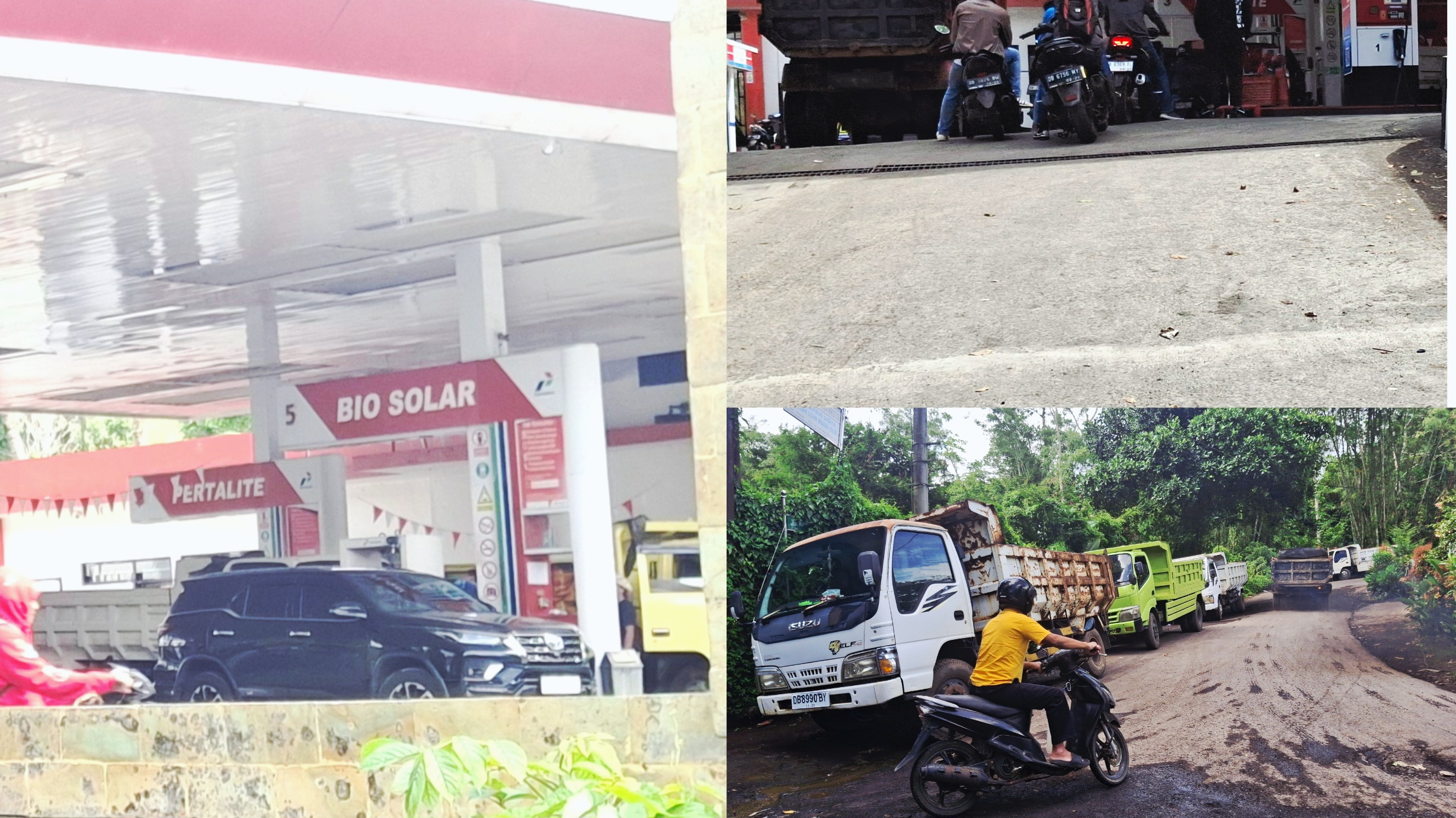 Antrean Truk di SPBU Kasuang Tomohon Mencurigakan, Diduga Penampung Solar