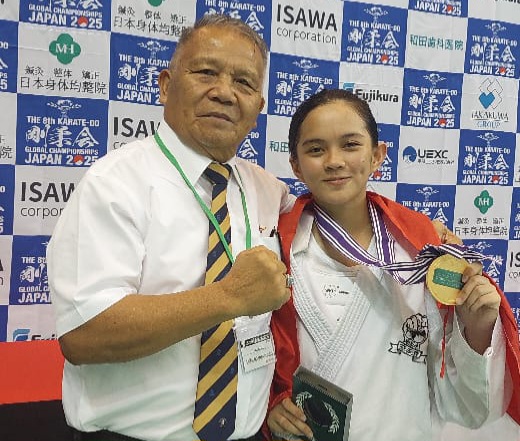 Remaja Sulut Kawet Heaven Hancurkan Dominasi Jepang & Brasil, Indonesia Raih Emas Karate Dunia
