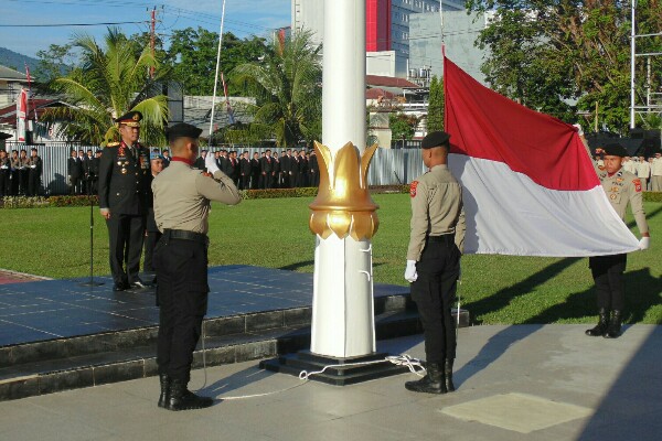 HUT ke-80 RI, Polda Sulut Serukan Nilai Juang