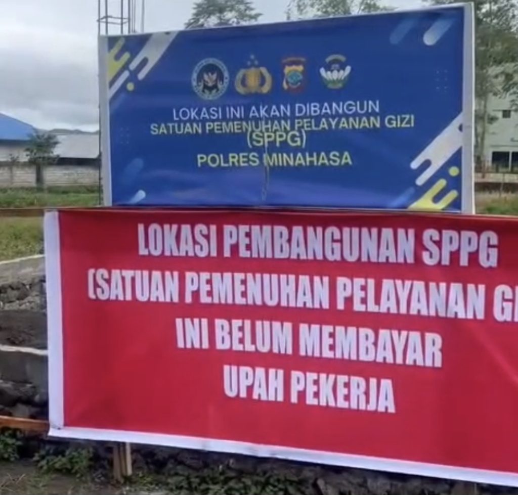 Kontraktor Kolaps, Proyek SPPG Polres Minahasa Distop Warga