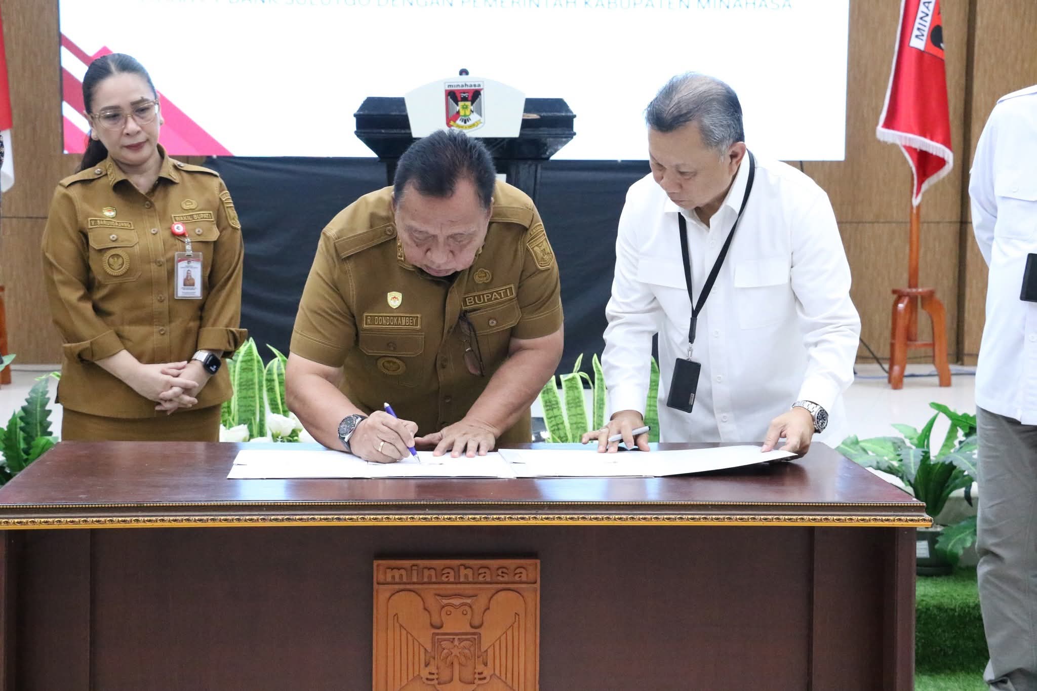 Pemkab Minahasa–Bank SulutGo Resmikan MoU Komoditi Unggulan dan Launching KUR Bohusami