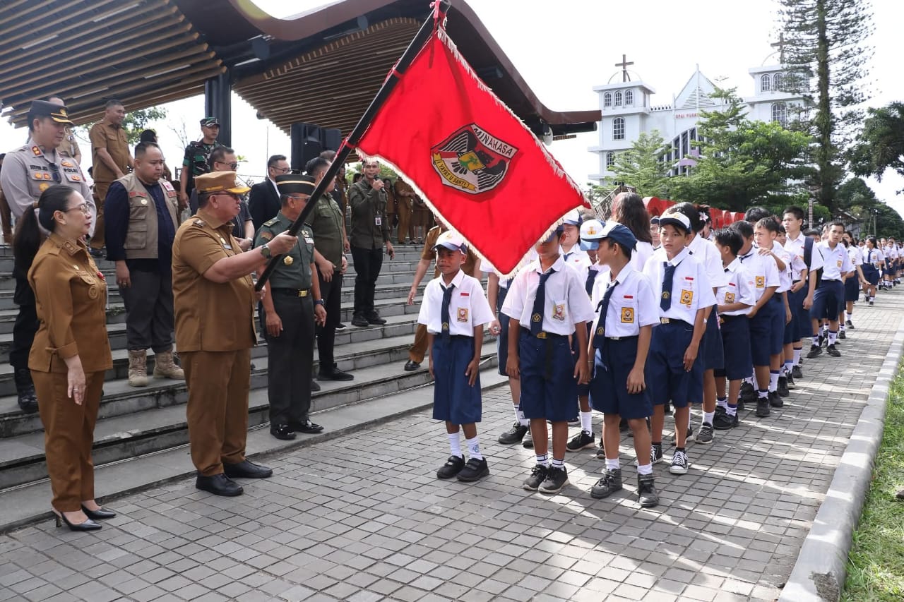 800 Peserta Ikuti Apel dan Kirab Bela Negara di Minahasa, Kemhan Tegaskan Sinergi Nasional