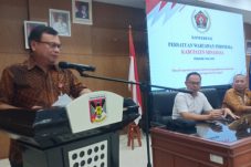 Asisten I Setdakab Minahasa Resmi Buka Konferensi PWI Minahasa 2026–2029