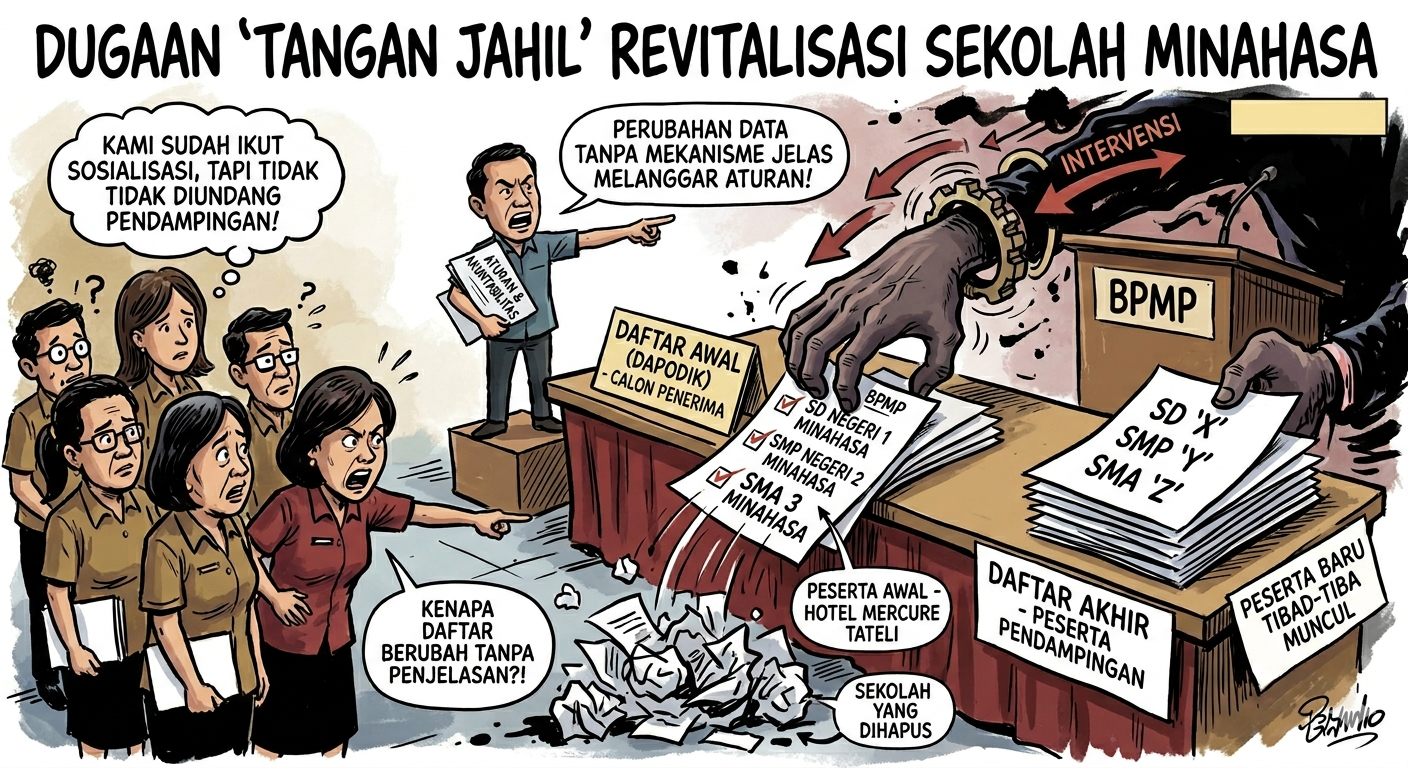Revitalisasi Sekolah Minahasa Diduga Disusupi ‘Tangan Jahil’