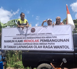 Warga Kayawu Kepung DPRD Tomohon, Tolak Koperasi Merah Putih di Lapangan Bola