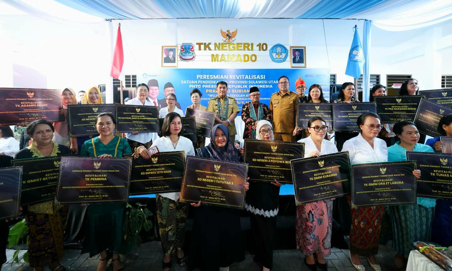 YSK Dampingi Mendikdasmen Abdul Mu’ti Luncurkan PHTC “Wujudkan Sekolah Asri” di Sulut, Pendidikan Jadi Fokus Transformasi SDM
